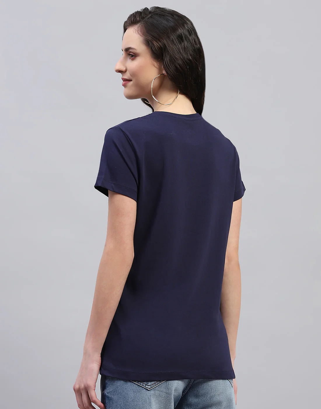 Women Navy Blue & Red Solid Round Neck Half Sleeve Top (Pack of 2) - Image 10
