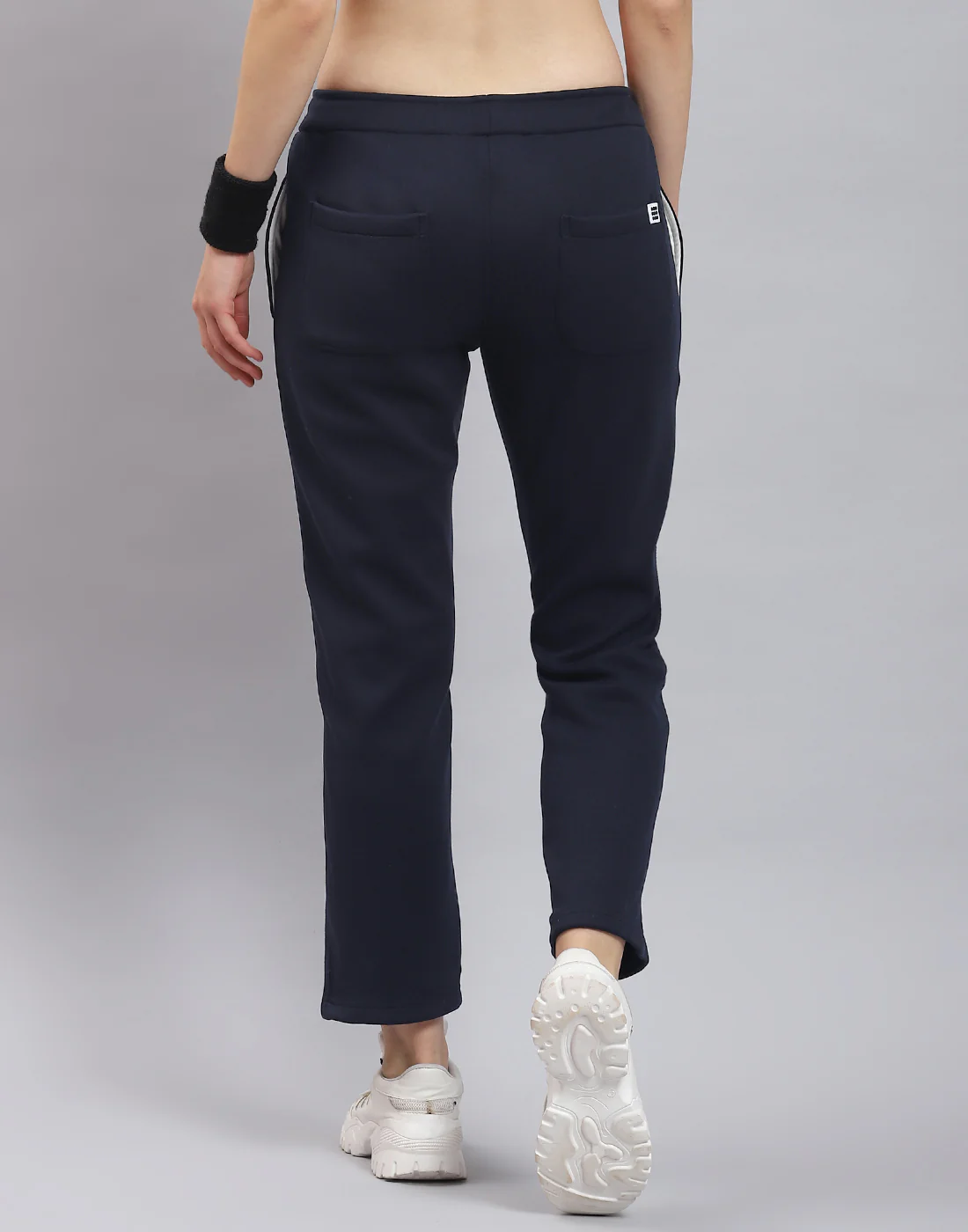 Rock.it Women Navy Blue Solid Regular Fit Winter Lower - Image 2