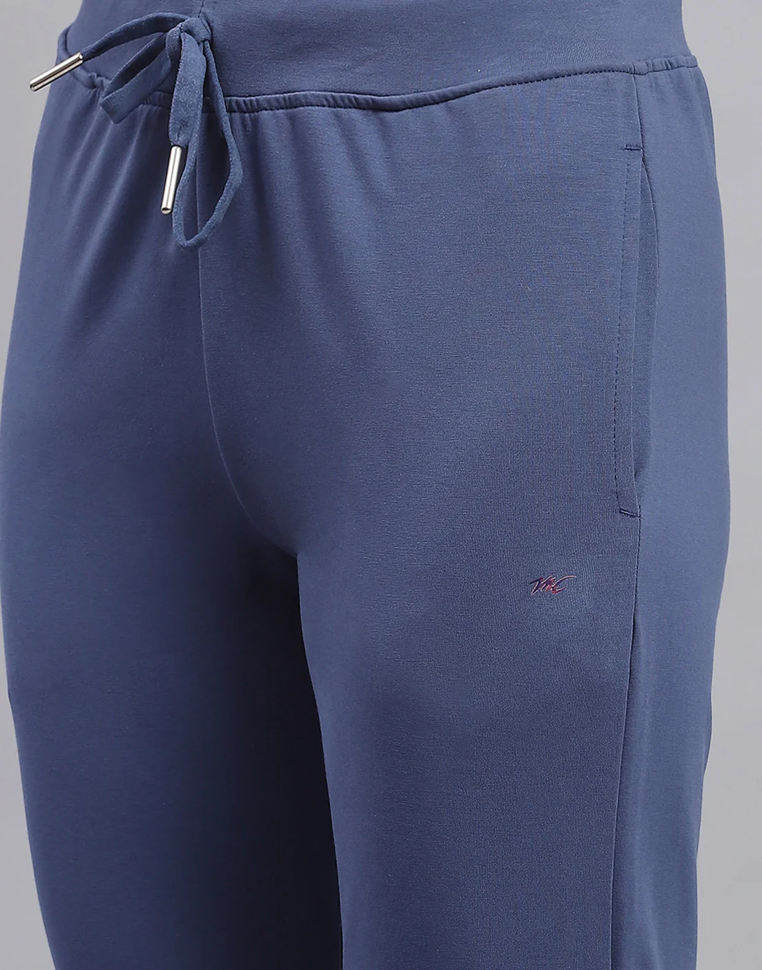 Women Navy Blue Solid Regular Fit Lower - Image 6