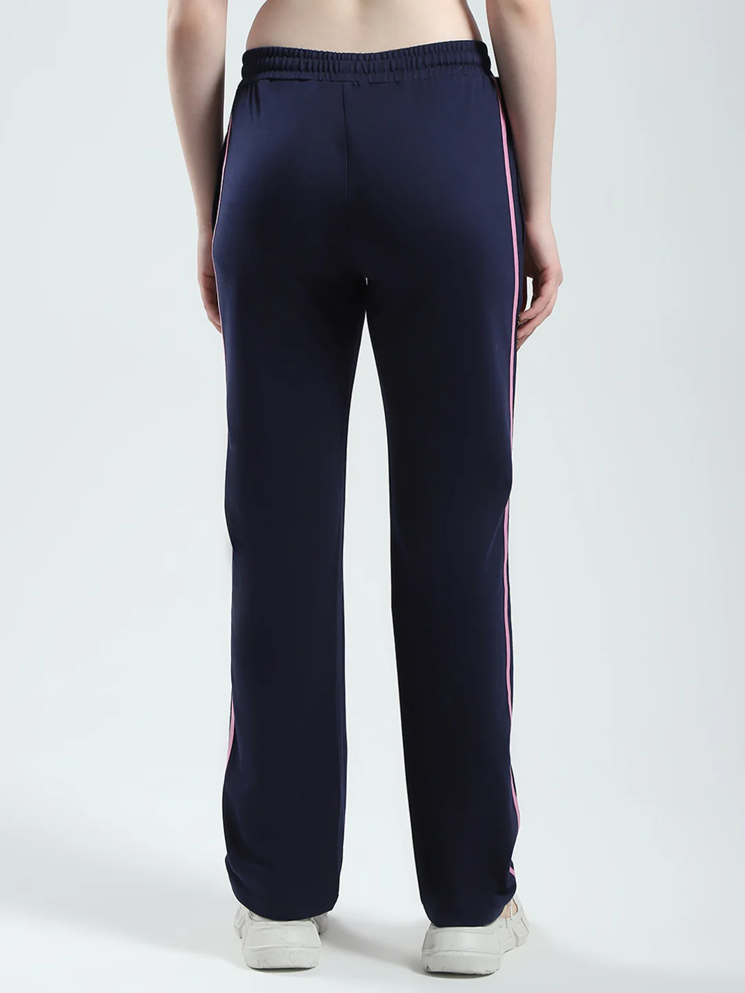 Women Navy Blue Solid Regular Fit Lower - Image 5