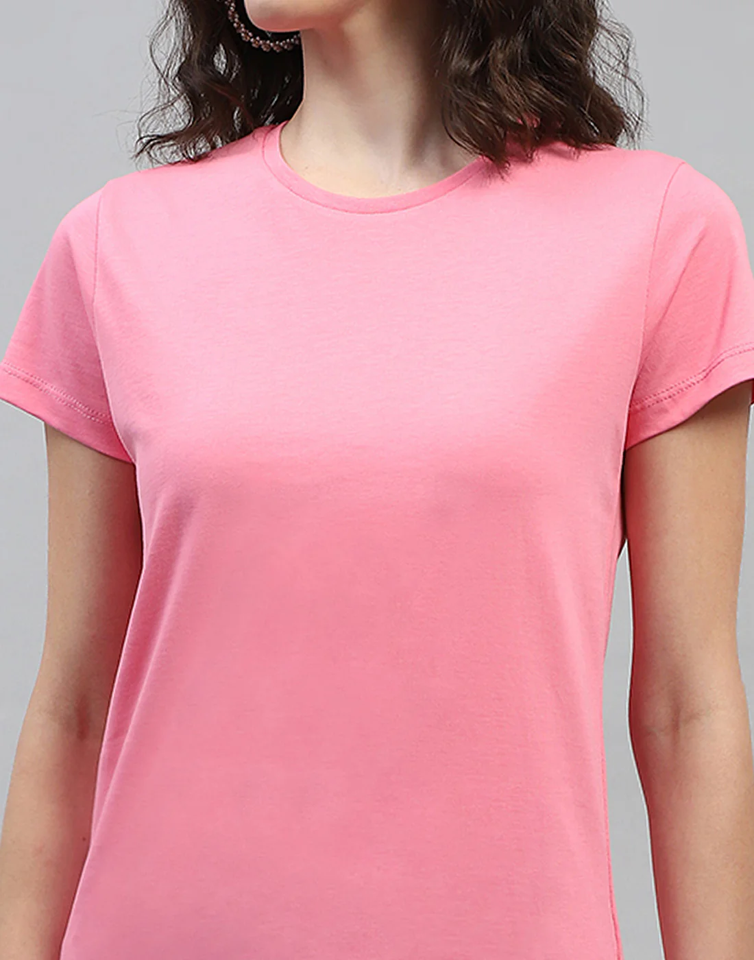 Women Off White & Pink Solid Round Neck Half Sleeve Top (Pack of 2) - Image 10