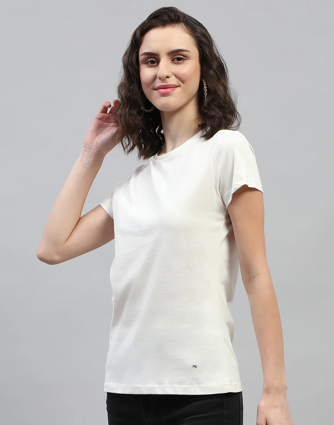 Women Off White & Pink Solid Round Neck Half Sleeve Top (Pack of 2) - Image 4