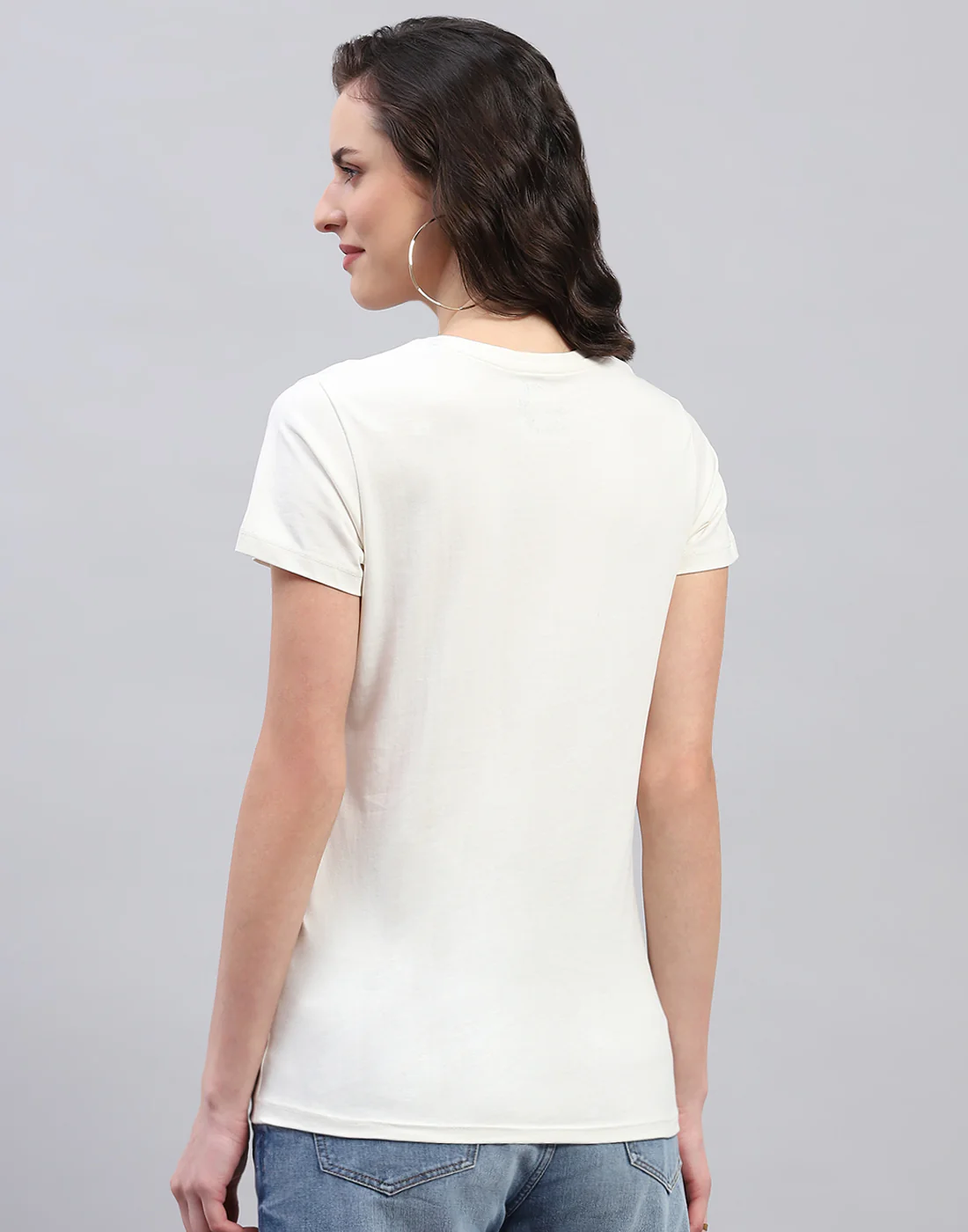 Women Off White & Pink Solid V Neck Half Sleeve Top (Pack of 2) - Image 9
