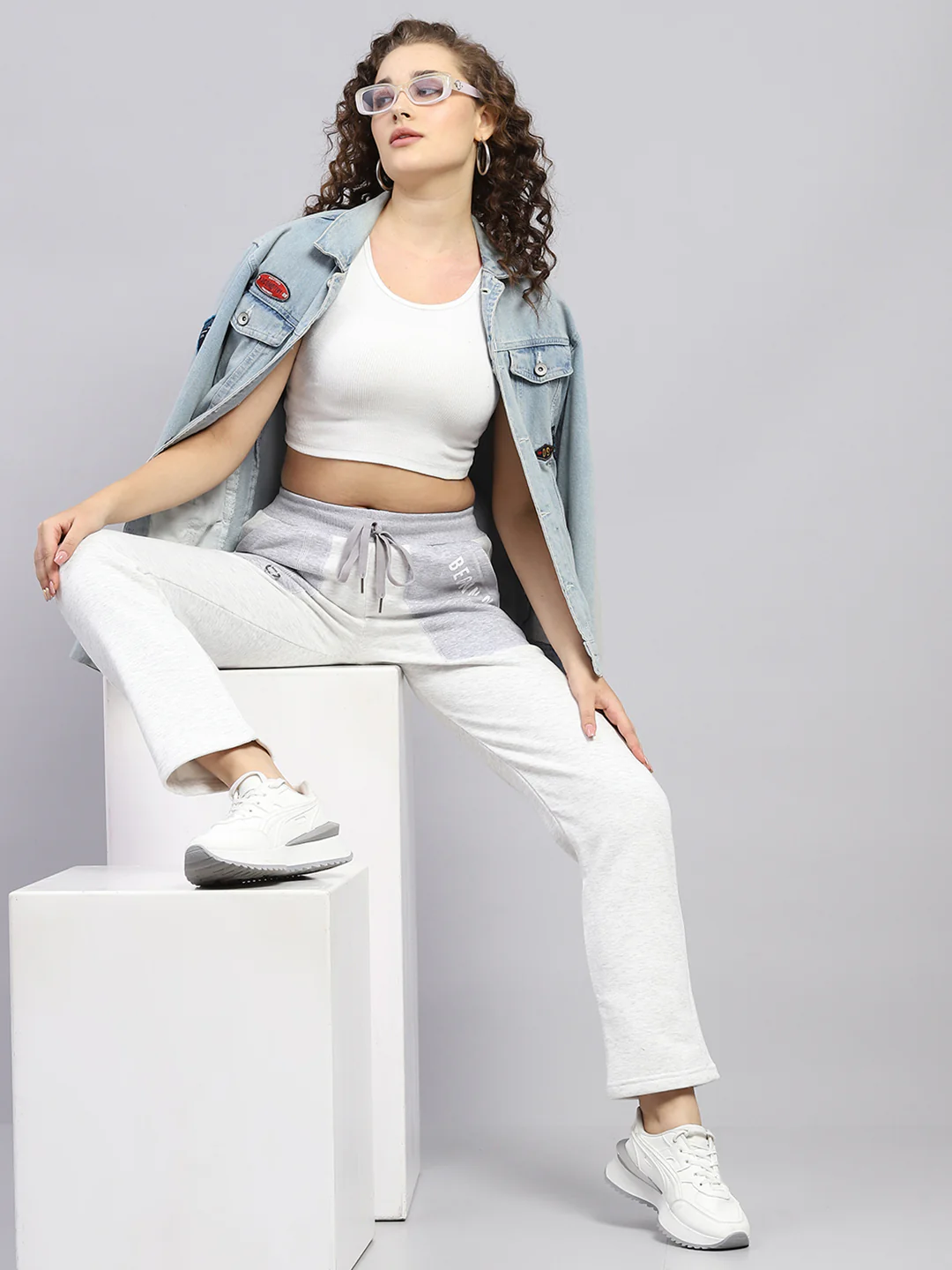 Women Off White Solid Regular Fit Lower - Image 2