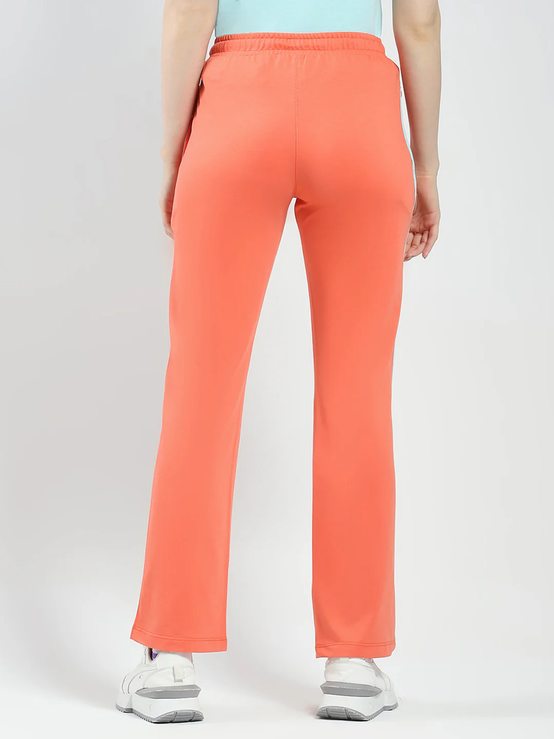 Women Orange Solid Regular Fit Lower - Image 3