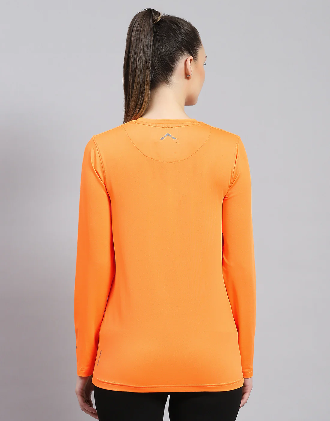 Rock.it Women Orange Solid Round Neck Full Sleeve Top - Image 5