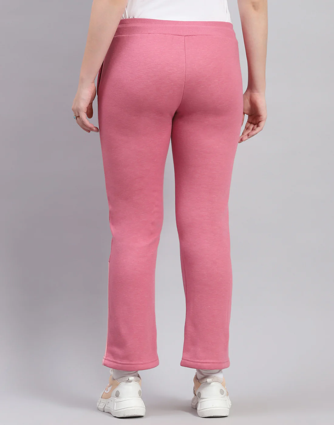 Women Peach Solid Regular Fit Winter Lower - Image 5