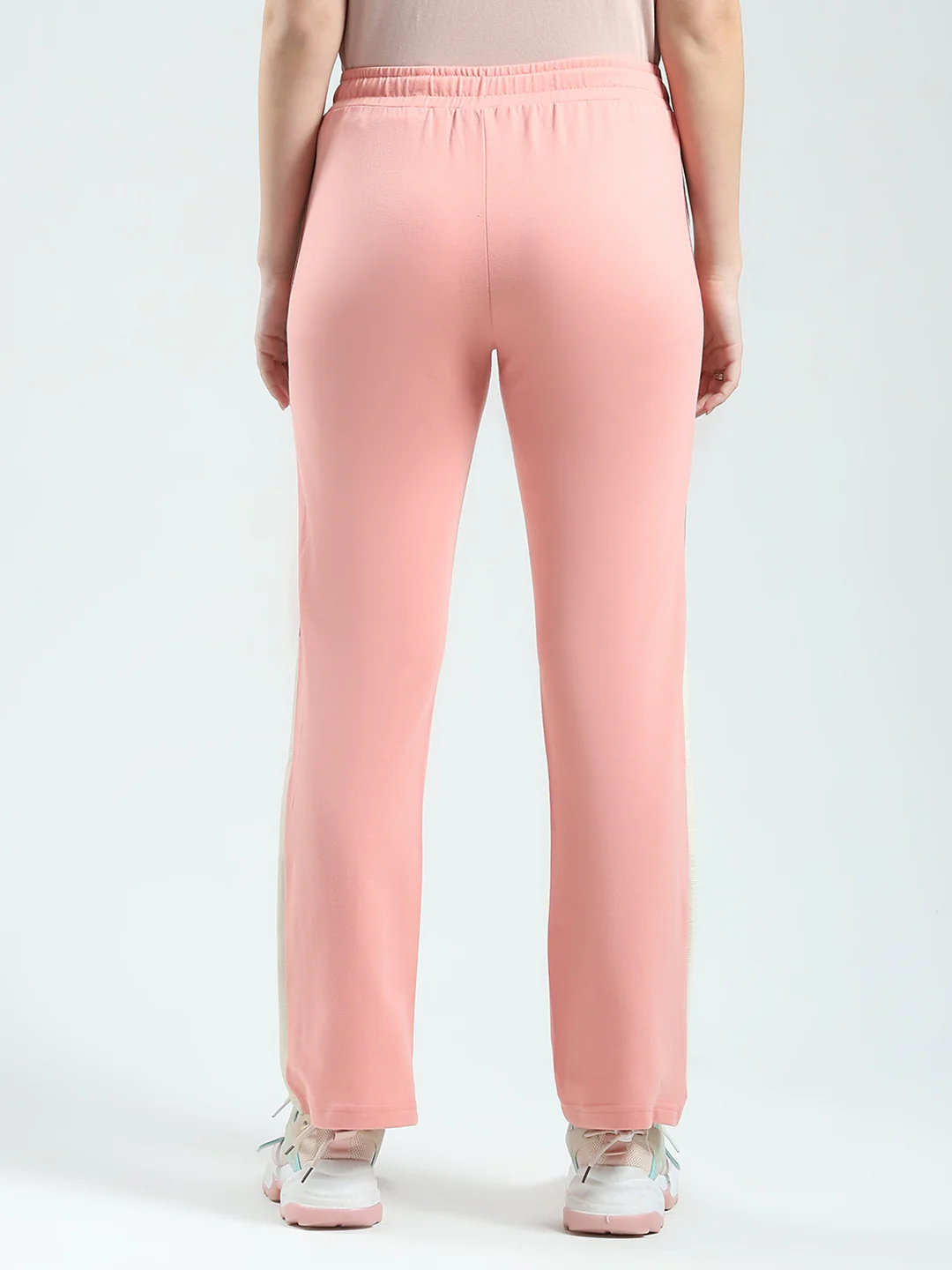 Women Peach Solid Regular Fit Lower - Image 5