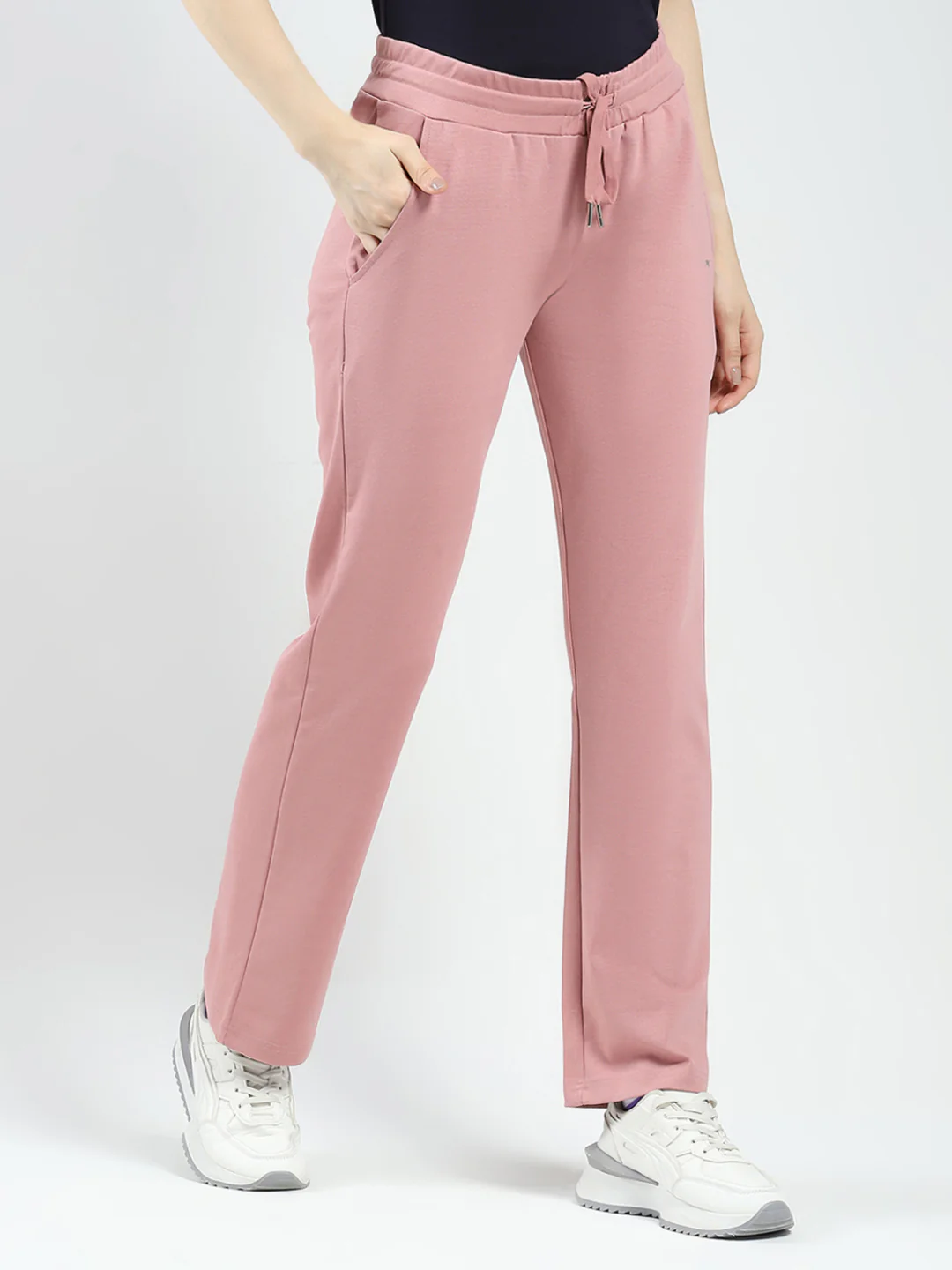 Women Peach Solid Regular Fit Lower - Image 5