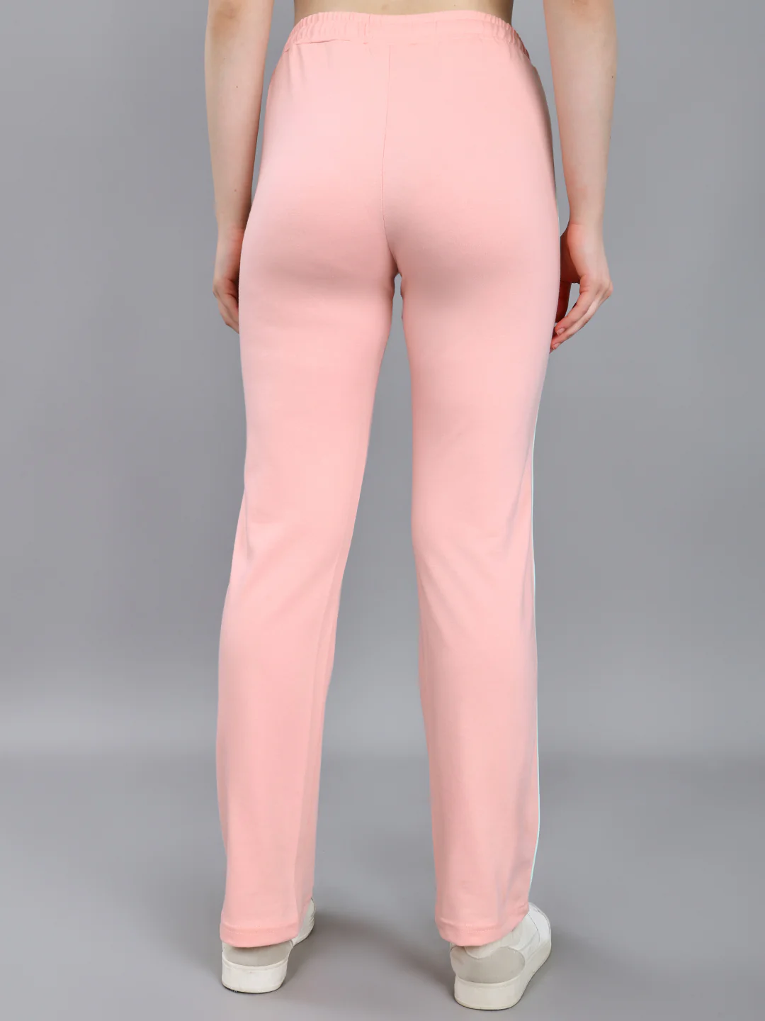 Women Peach Solid Regular Fit Lower - Image 5