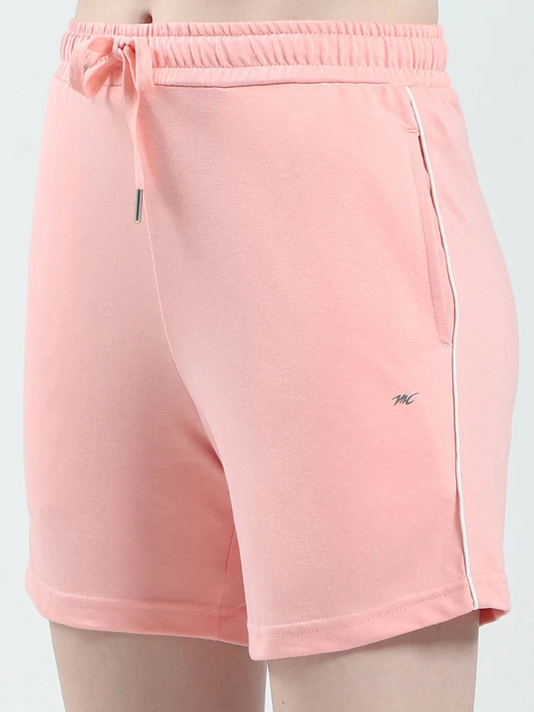 Women Peach Solid Regular Fit Short - Image 6