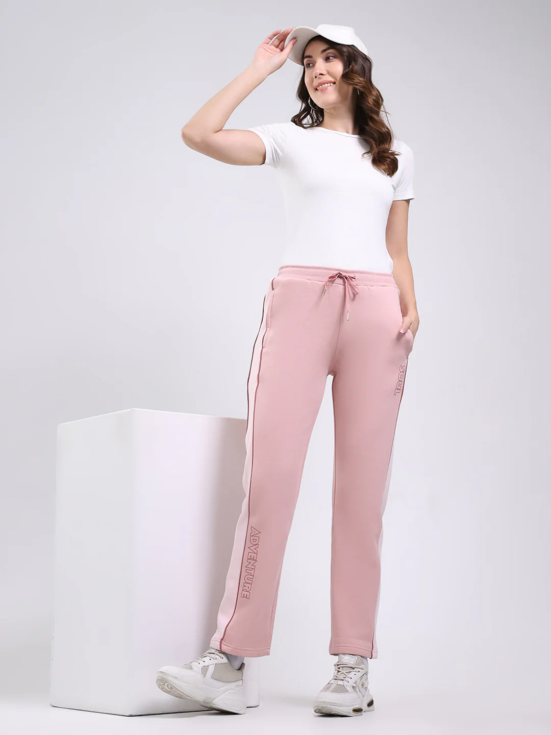 Women Peach Solid Regular Fit Winter Lower - Image 2