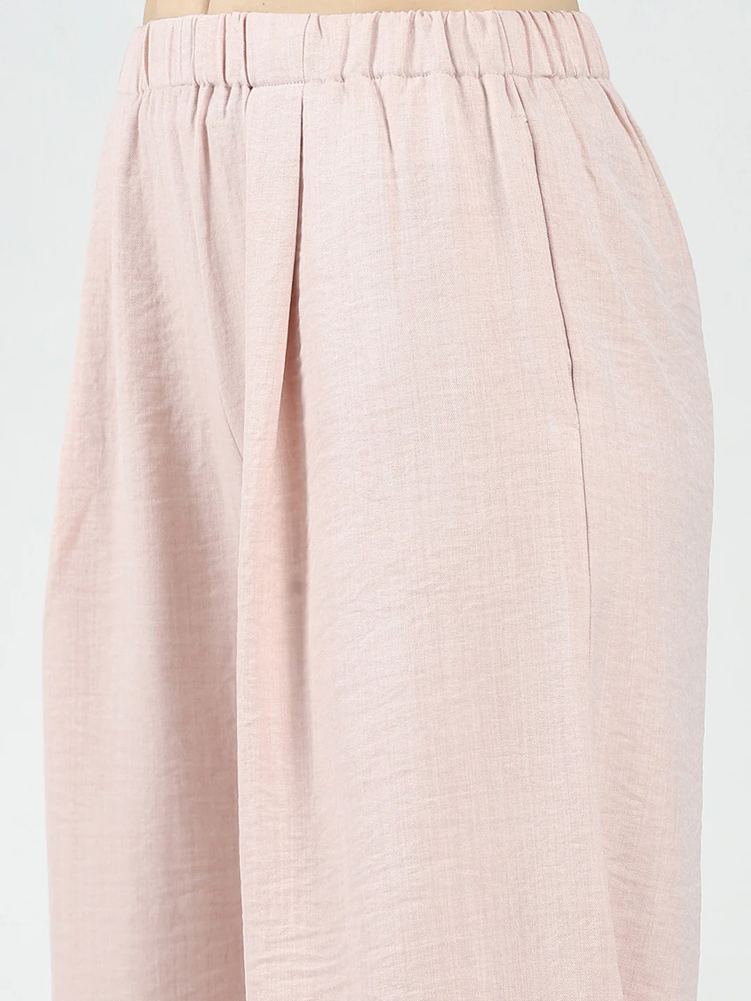 Women Pink Printed Band Neck Sleeveless Cords Set - Image 9