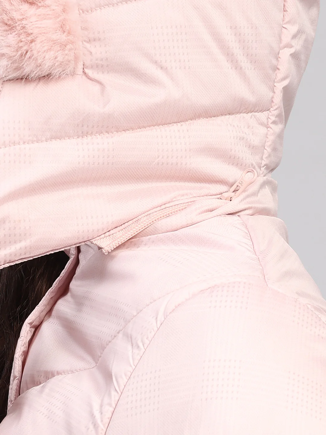 Women Pink Printed Hooded Full Sleeve Jacket - Image 8
