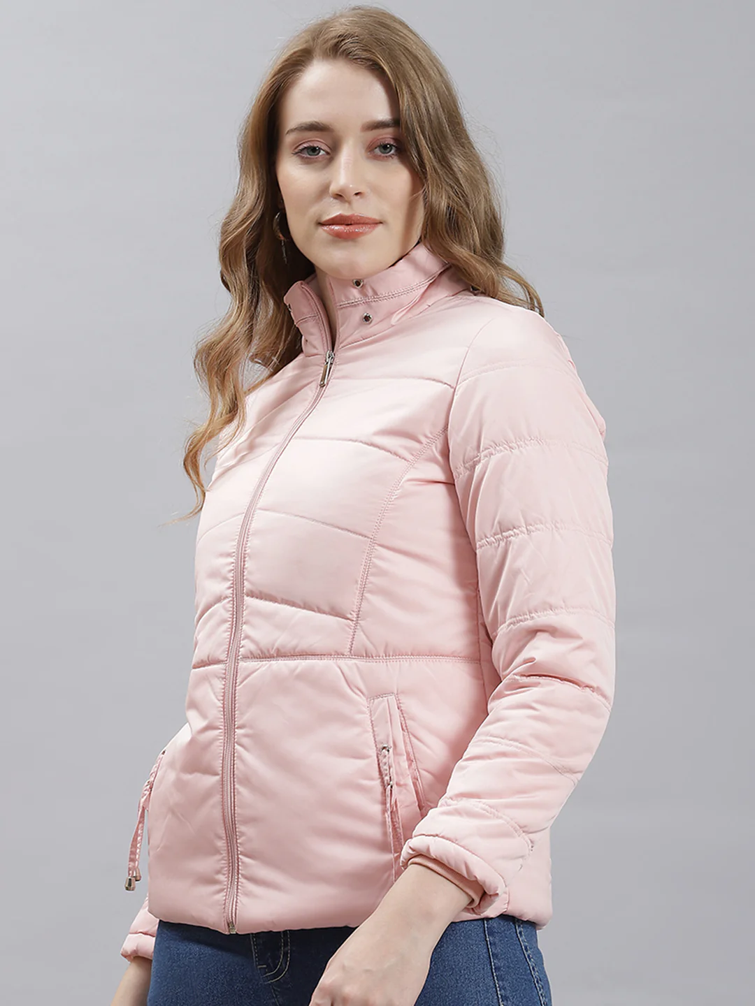 Women Pink Printed Jacket - Image 4