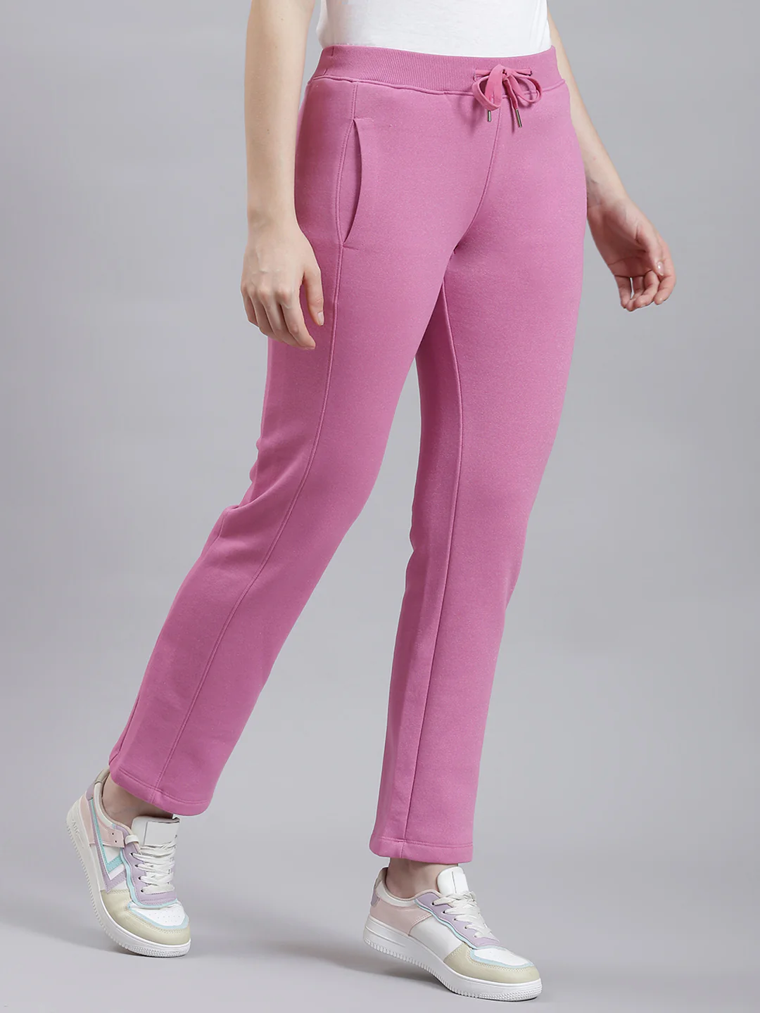 Women Pink Printed Winter Lower - Image 3