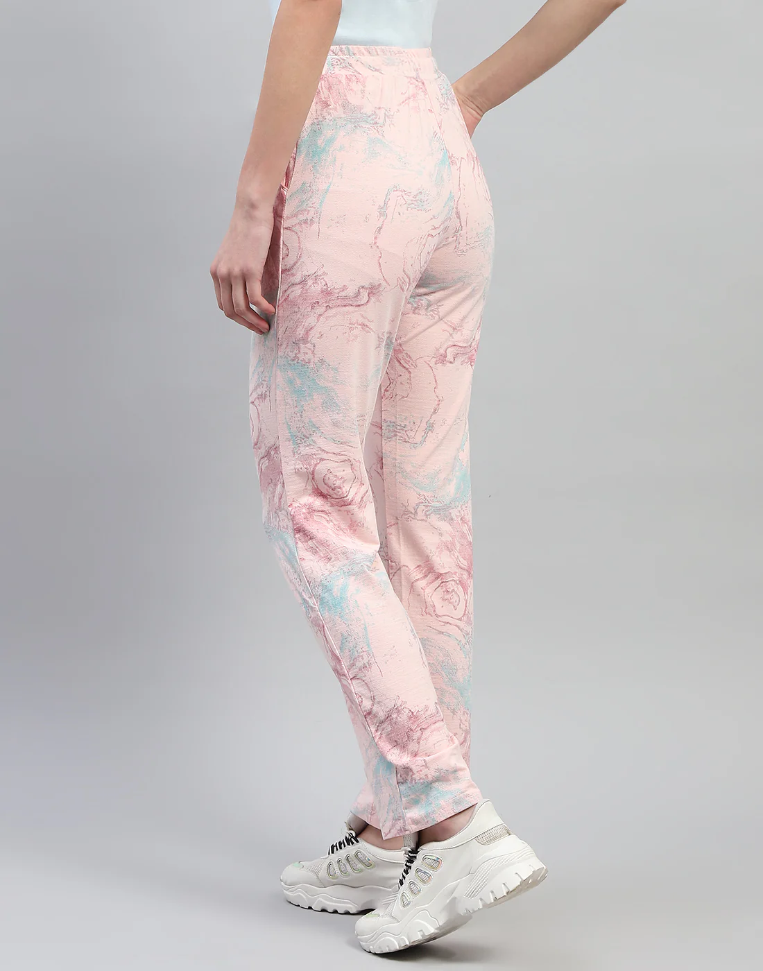 Women Pink Printed Regular Fit Lower - Image 2