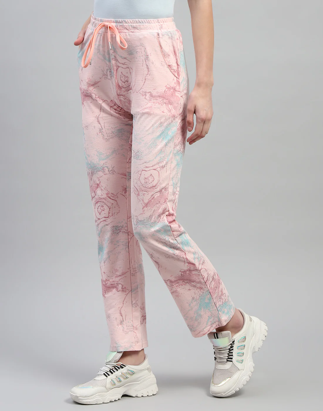 Women Pink Printed Regular Fit Lower - Image 4