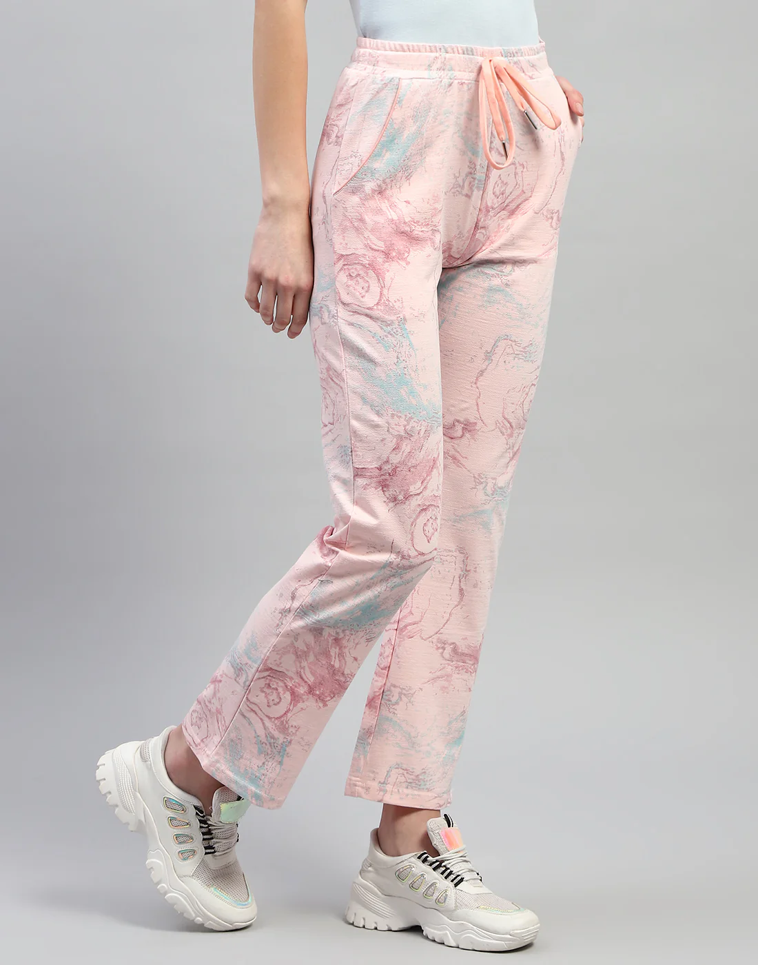 Women Pink Printed Regular Fit Lower - Image 5