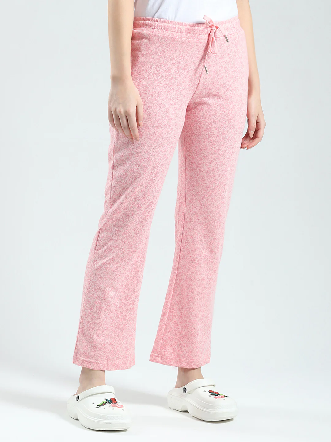 Women Pink Printed Regular Fit Lower - Image 4
