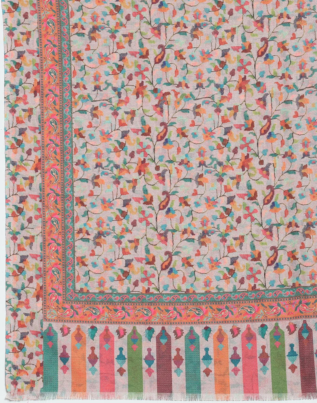 Women Pink Self Design Stole - Image 7
