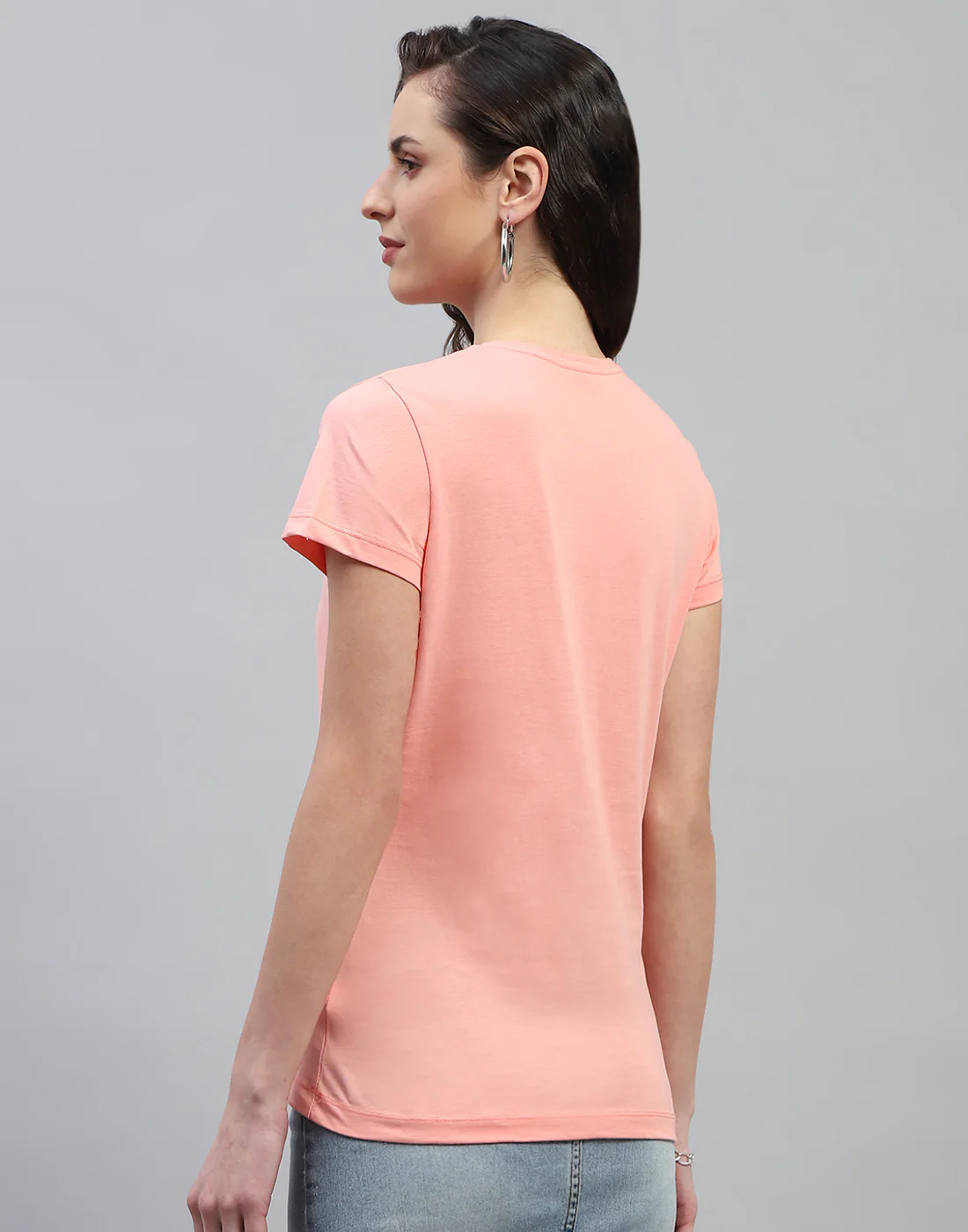 Women Pink & Sky Blue Solid Round Neck Half Sleeve Top (Pack of 2) - Image 7