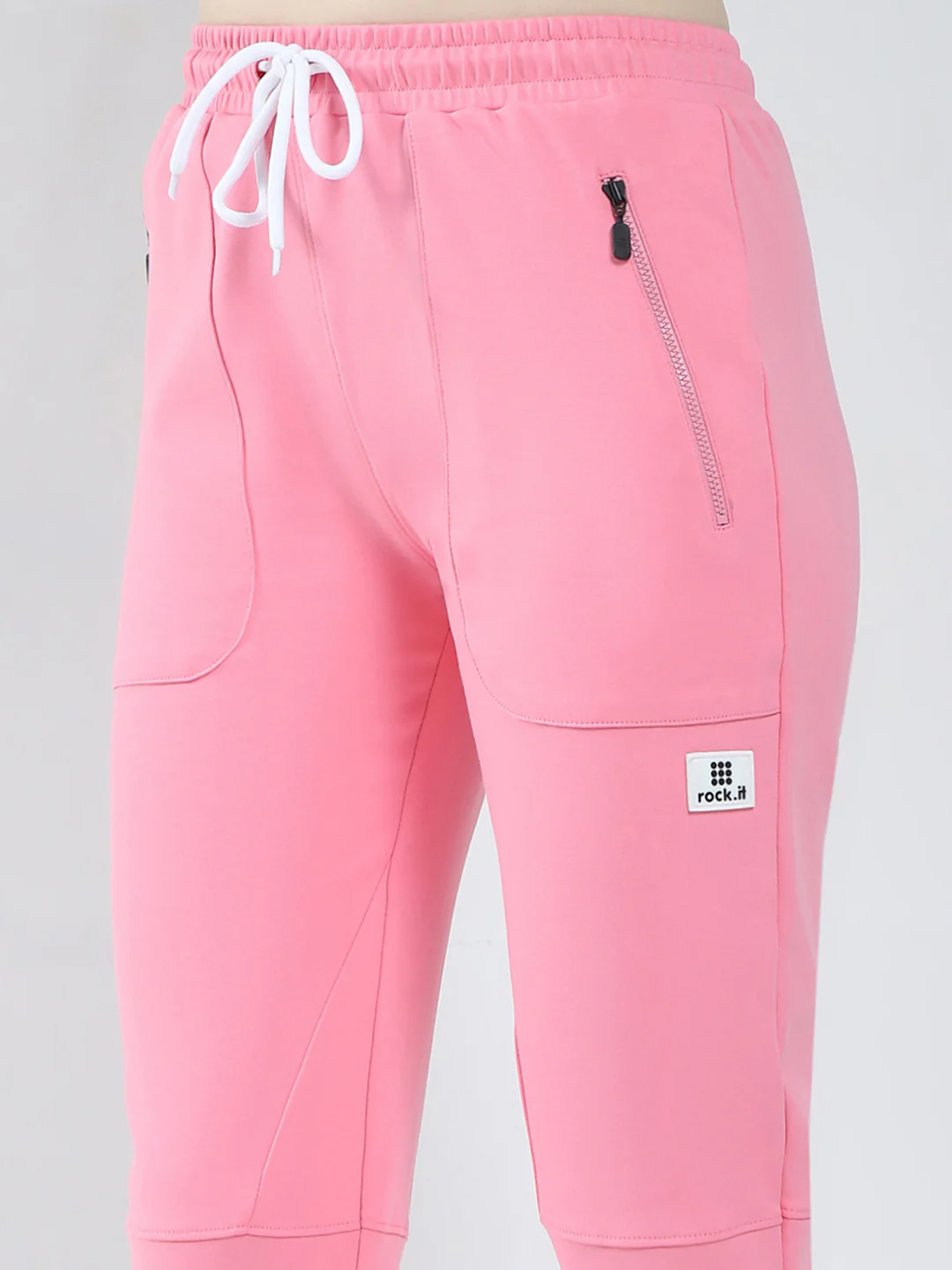 Rock.it Women Pink Solid Regular Fit Lower - Image 6