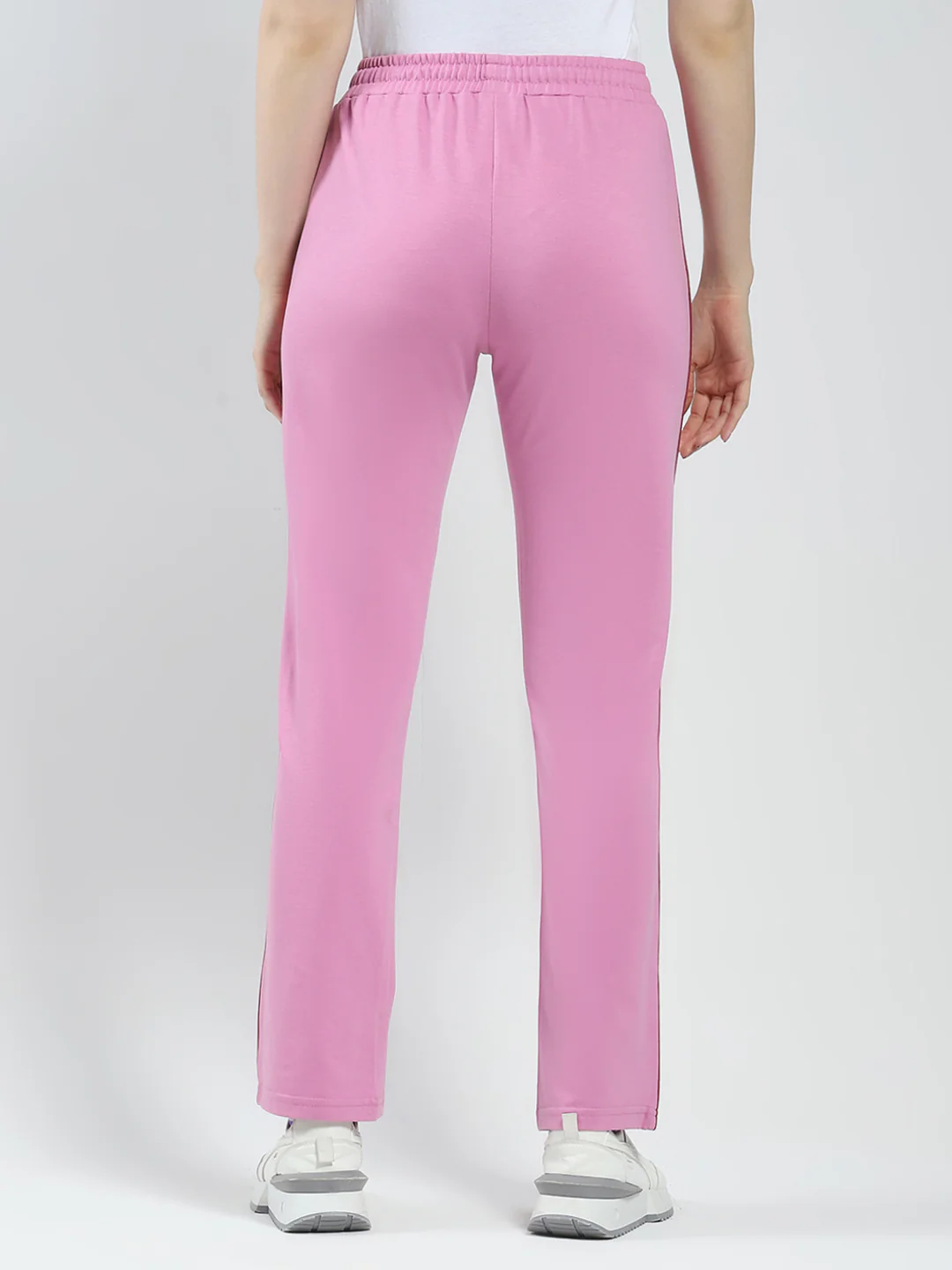 Women Pink Solid Regular Fit Lower - Image 5