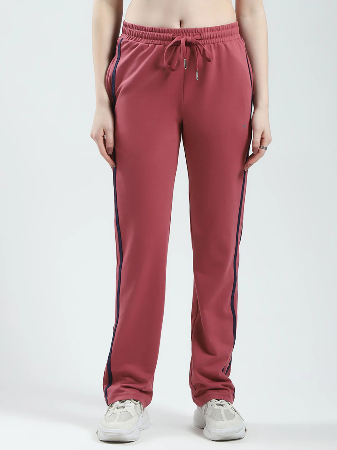 Women Pink Solid Regular Fit Lower