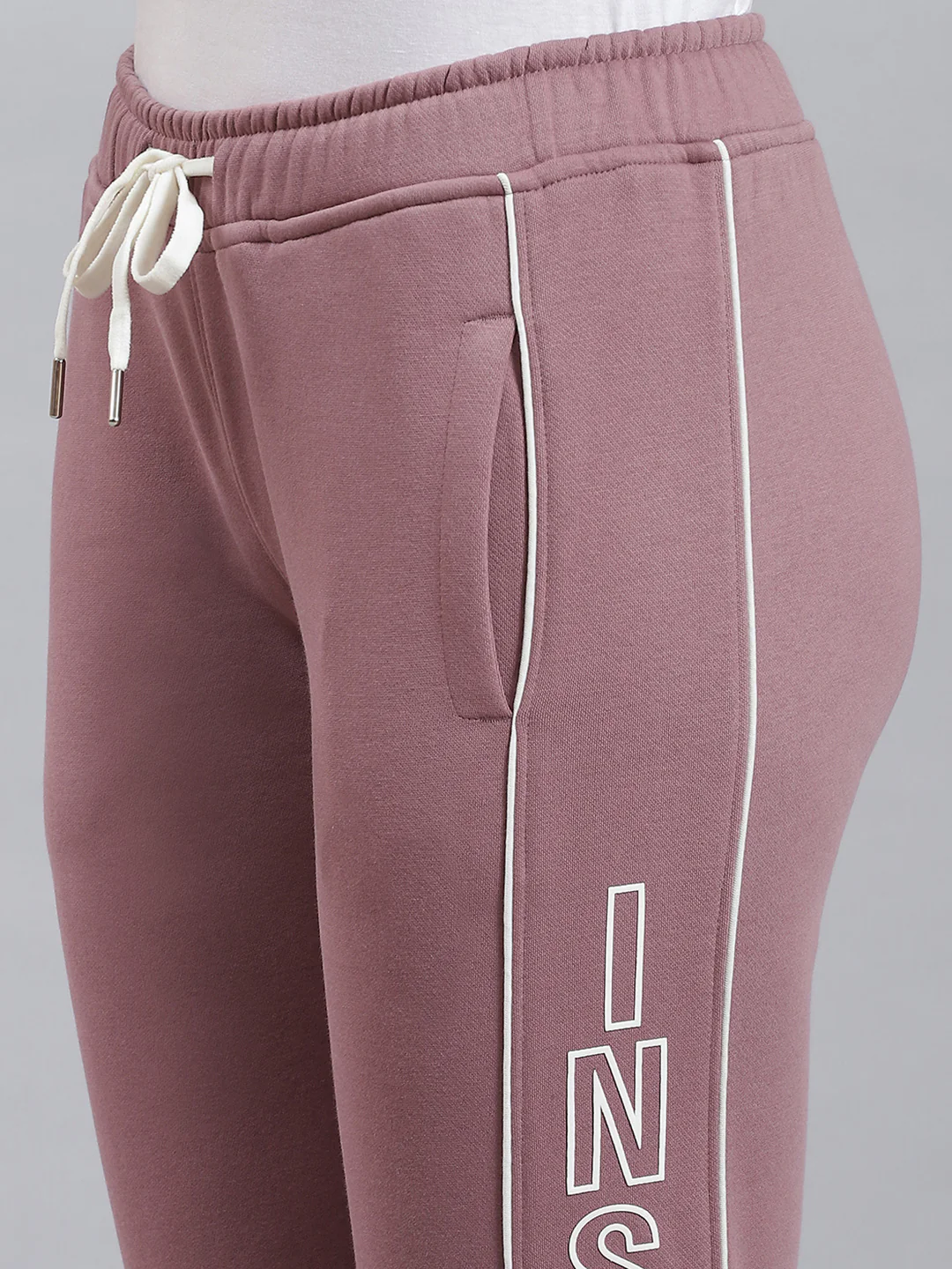 Women Pink Solid Regular Fit Winter Lowers - Image 6