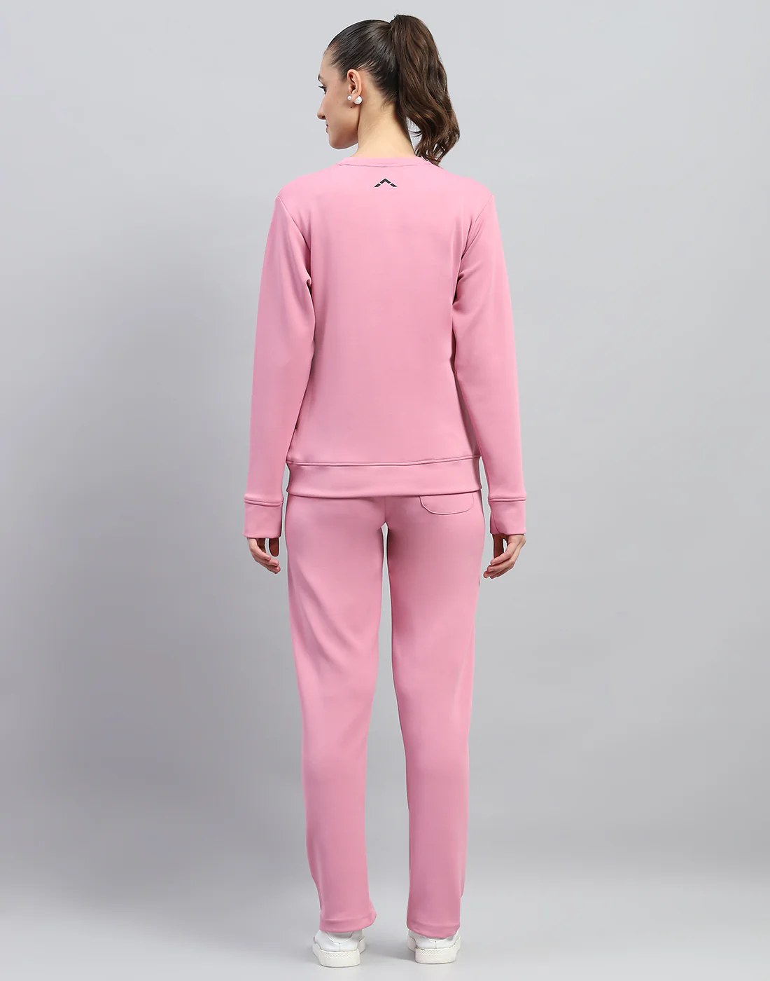 Rock.it Women Pink Solid Round Neck Full Sleeve Cords Set - Image 5