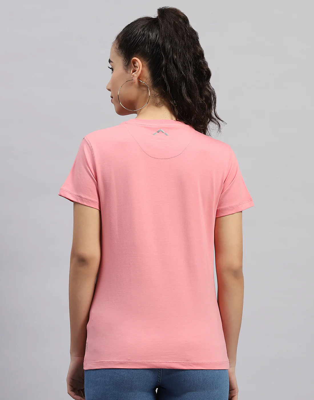 Rock.it Women Pink Solid Round Neck Half Sleeve Top - Image 5