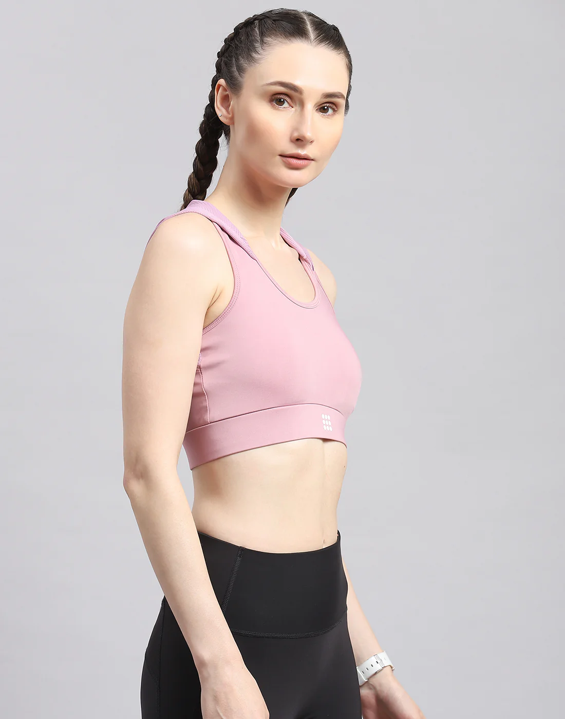 Rock.it Women Pink Solid Sports Bra - Image 4