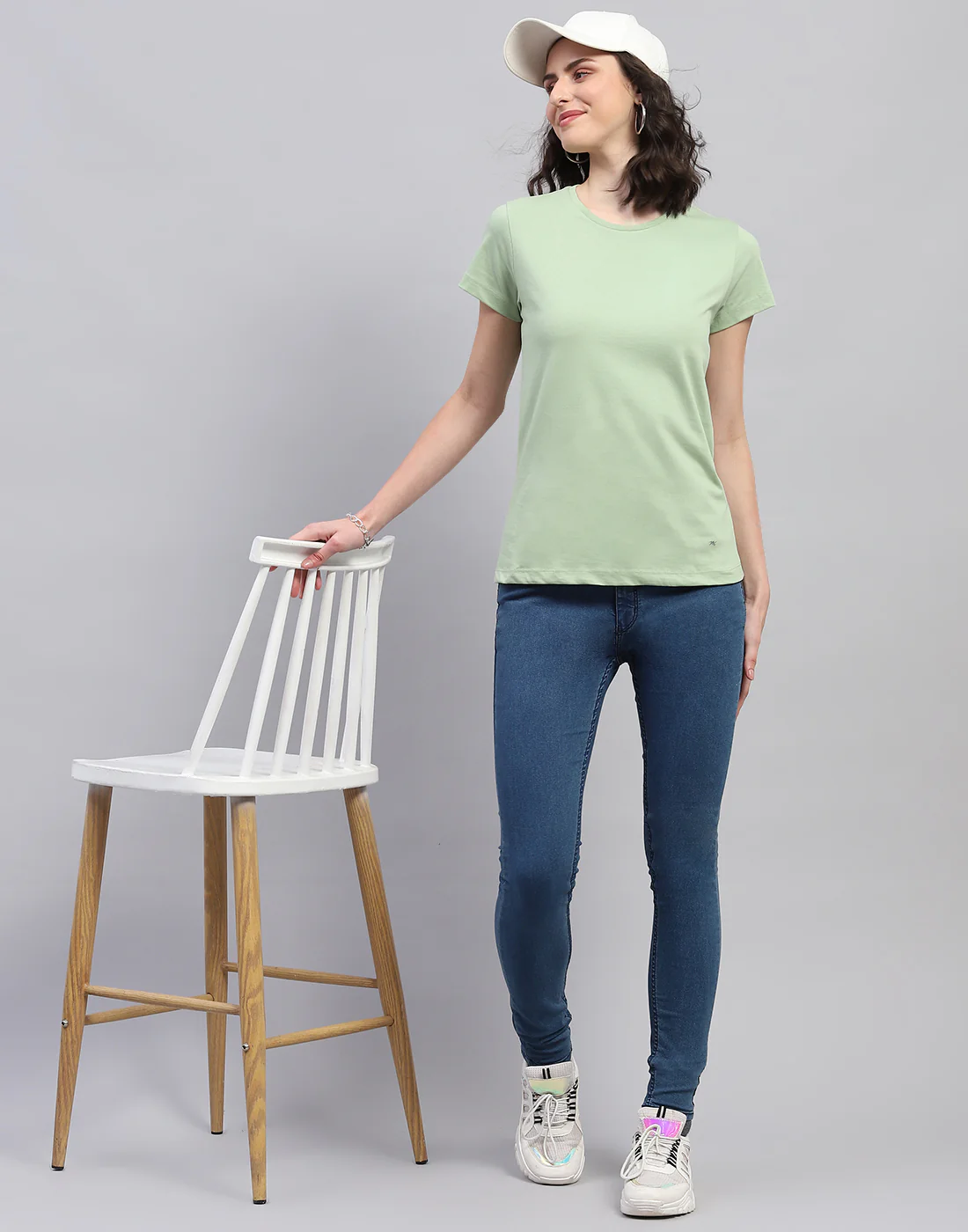 Women Purple & Olive Solid Round Neck Half Sleeve Top (Pack of 2) - Image 2