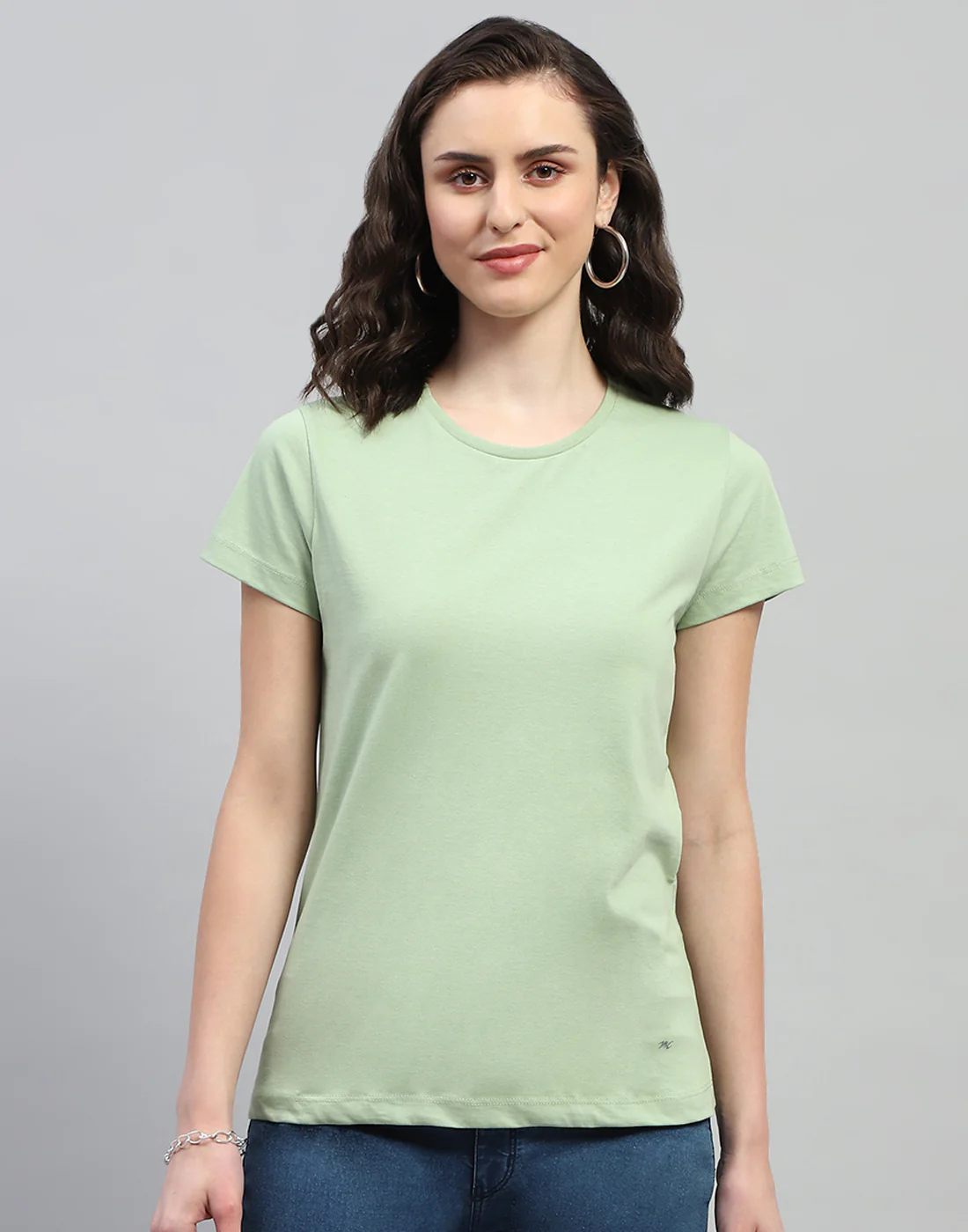 Women Purple & Olive Solid Round Neck Half Sleeve Top (Pack of 2) - Image 3