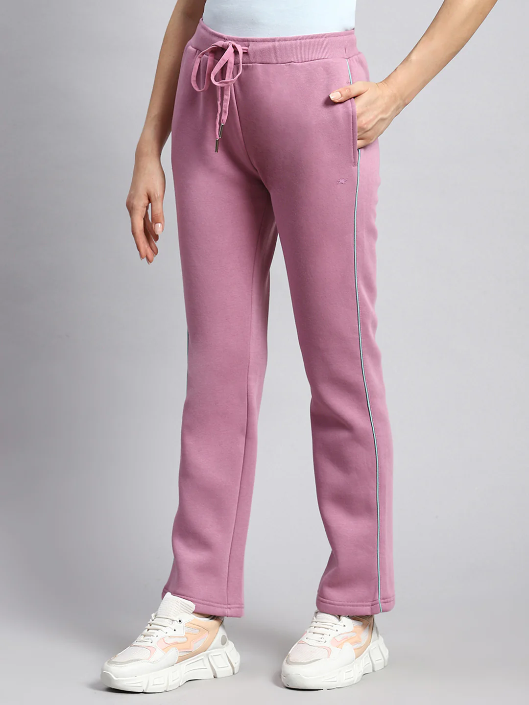 Women Purple Plain Winter Lower - Image 4