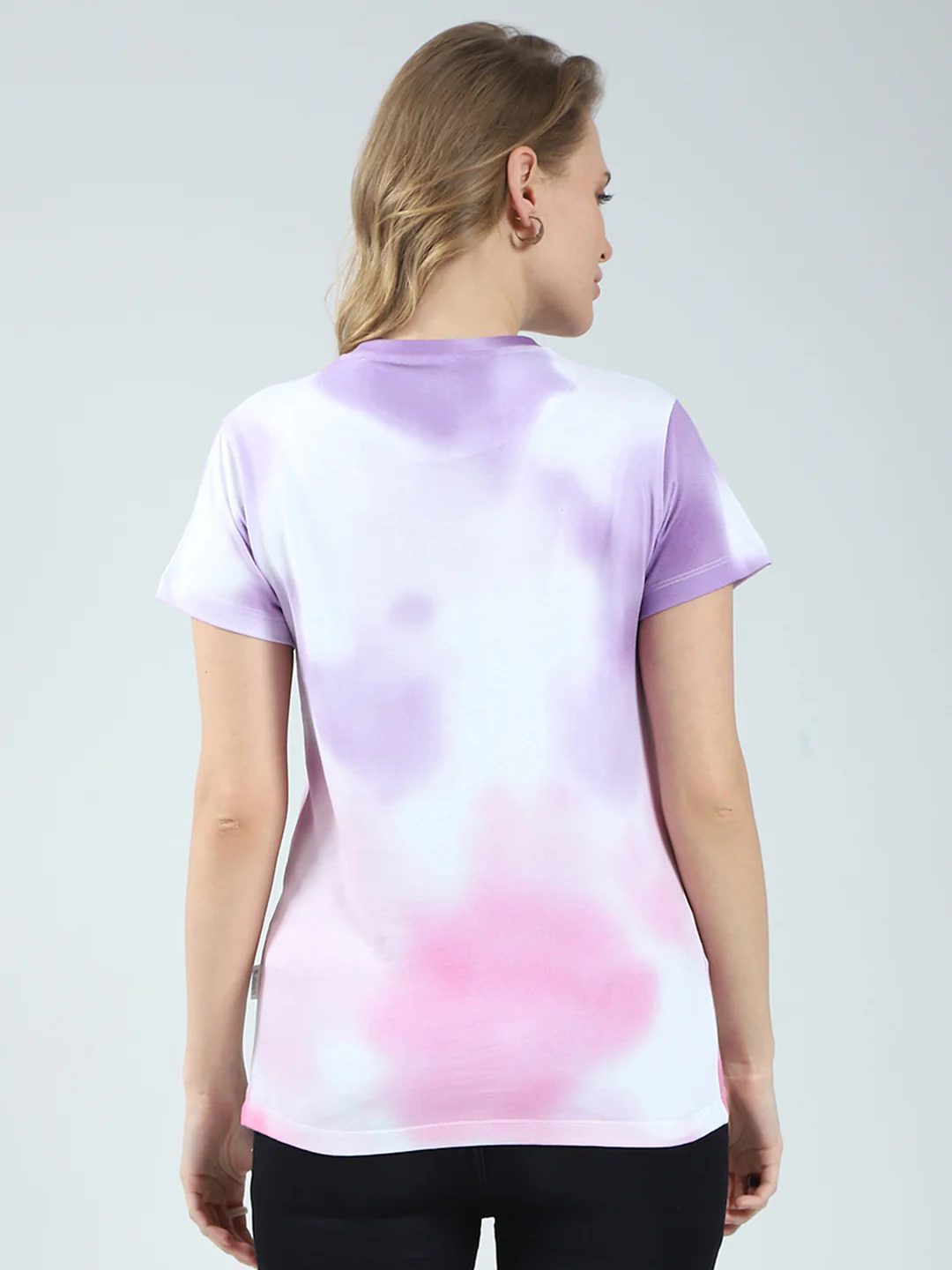 Rock.it Women Purple Printed Round Neck Half Sleeve Top - Image 5