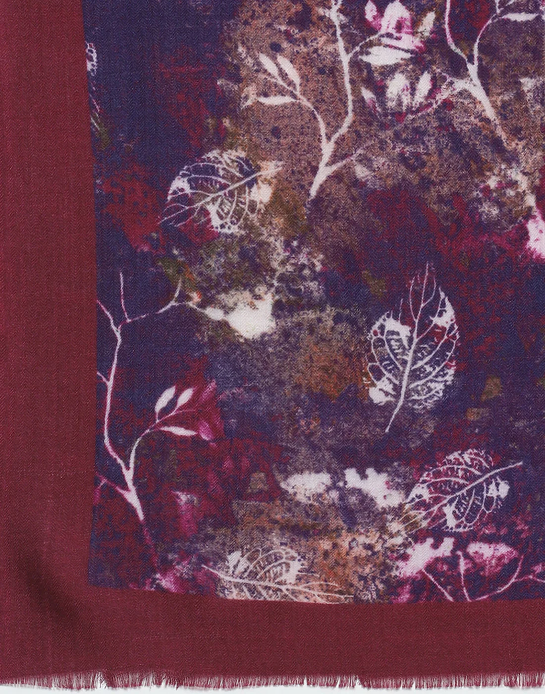 Women Purple Printed Shawl - Image 6