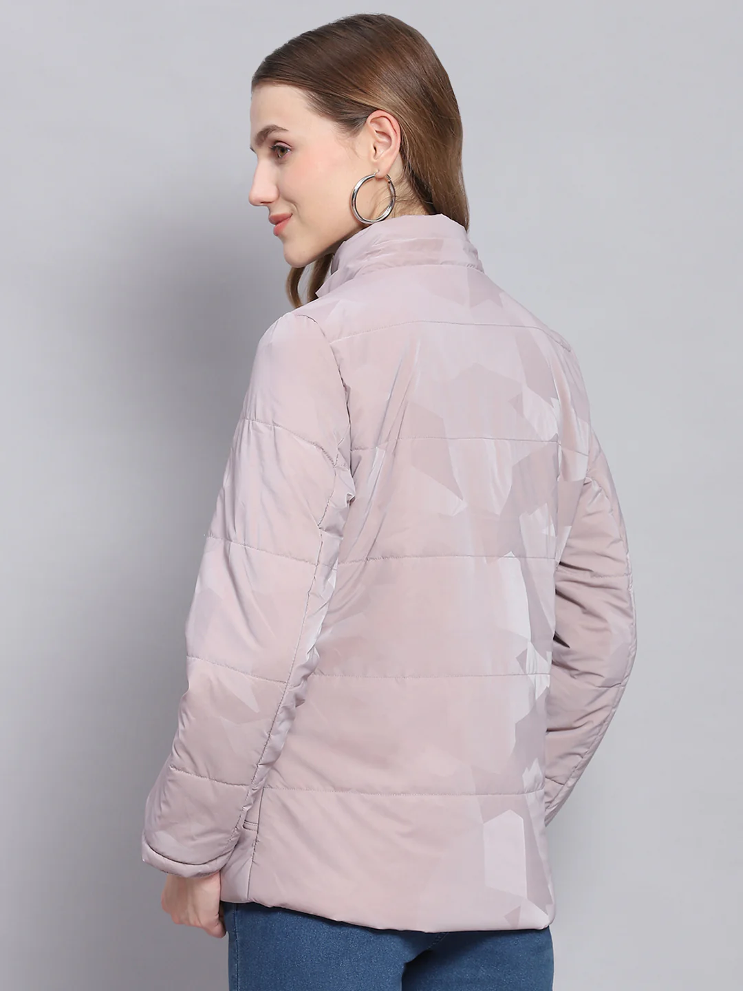 Women Purple Solid Hooded Full Sleeve Jackets - Image 7