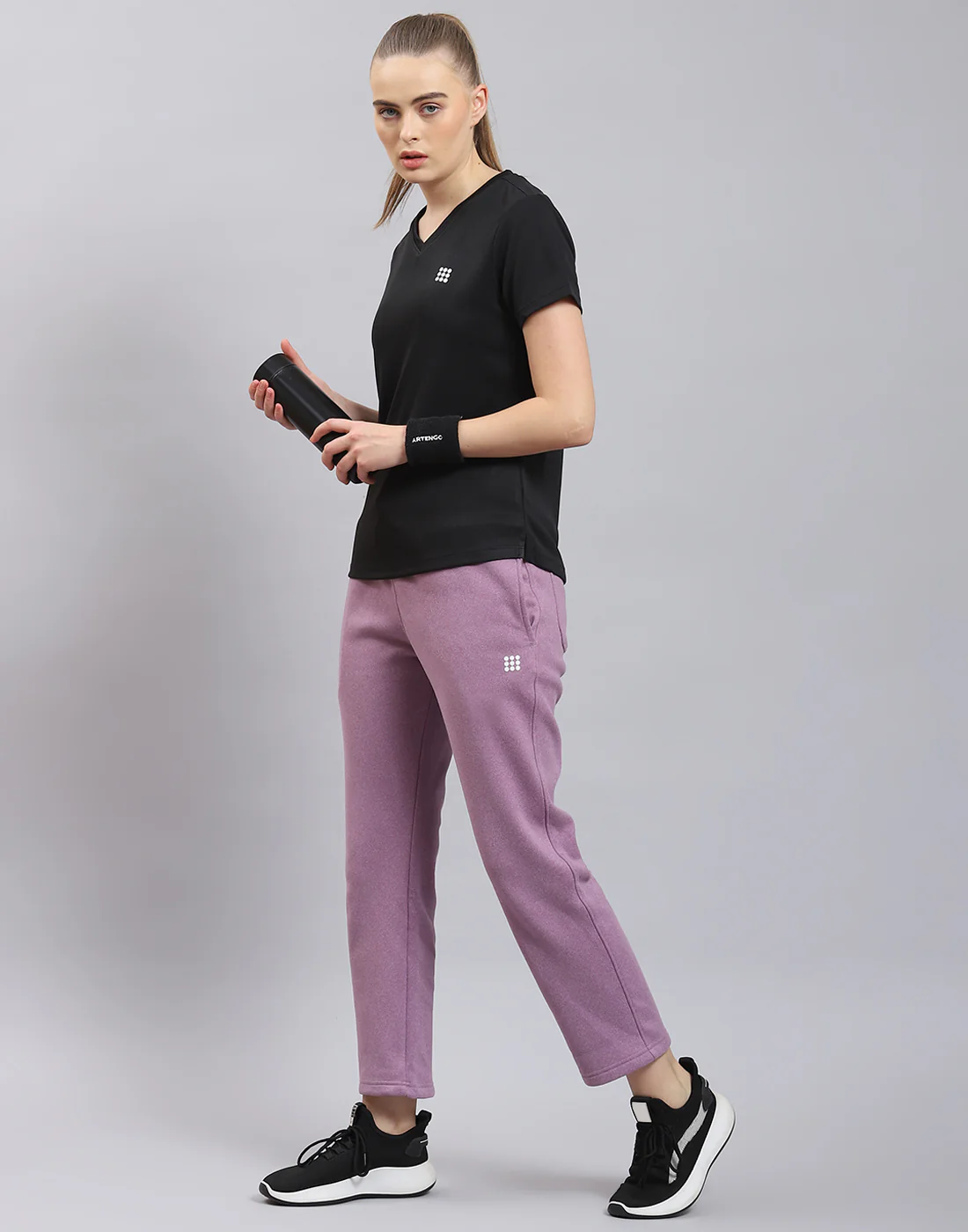 Rock.it Women Purple Solid Regular Fit Winter Lower - Image 2