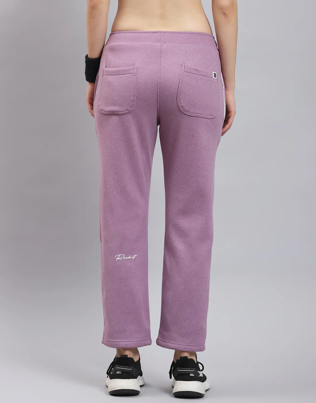 Rock.it Women Purple Solid Regular Fit Winter Lower - Image 5