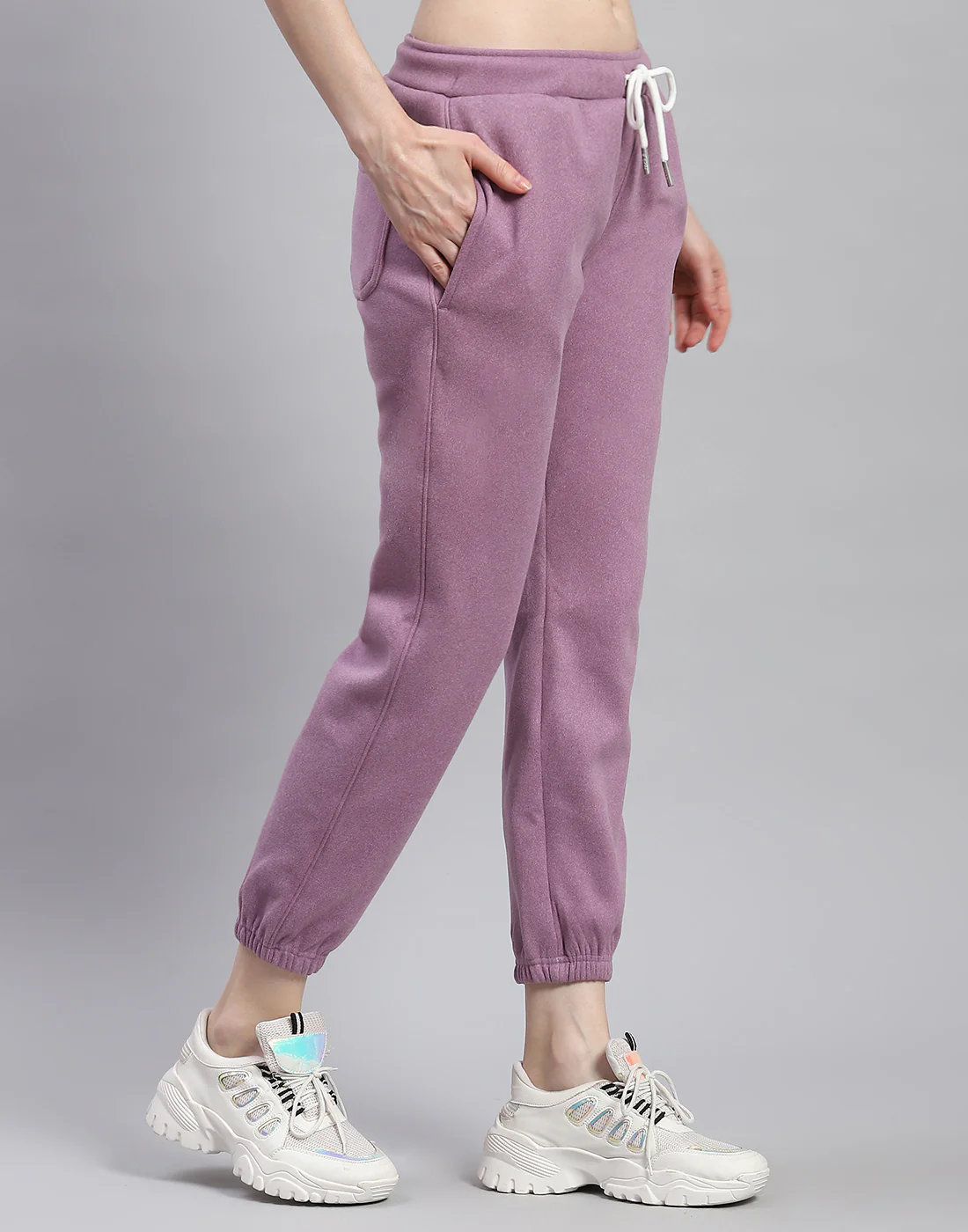 Rock.it Women Purple Solid Regular Fit Winter Lower - Image 5