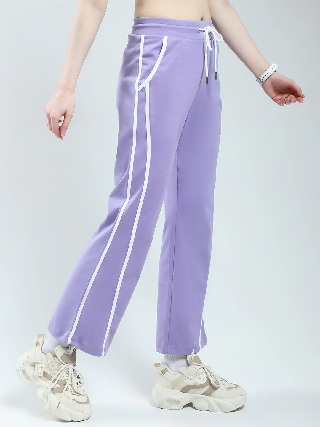 Rock.it Women Purple Solid Regular Fit Lower - Image 4