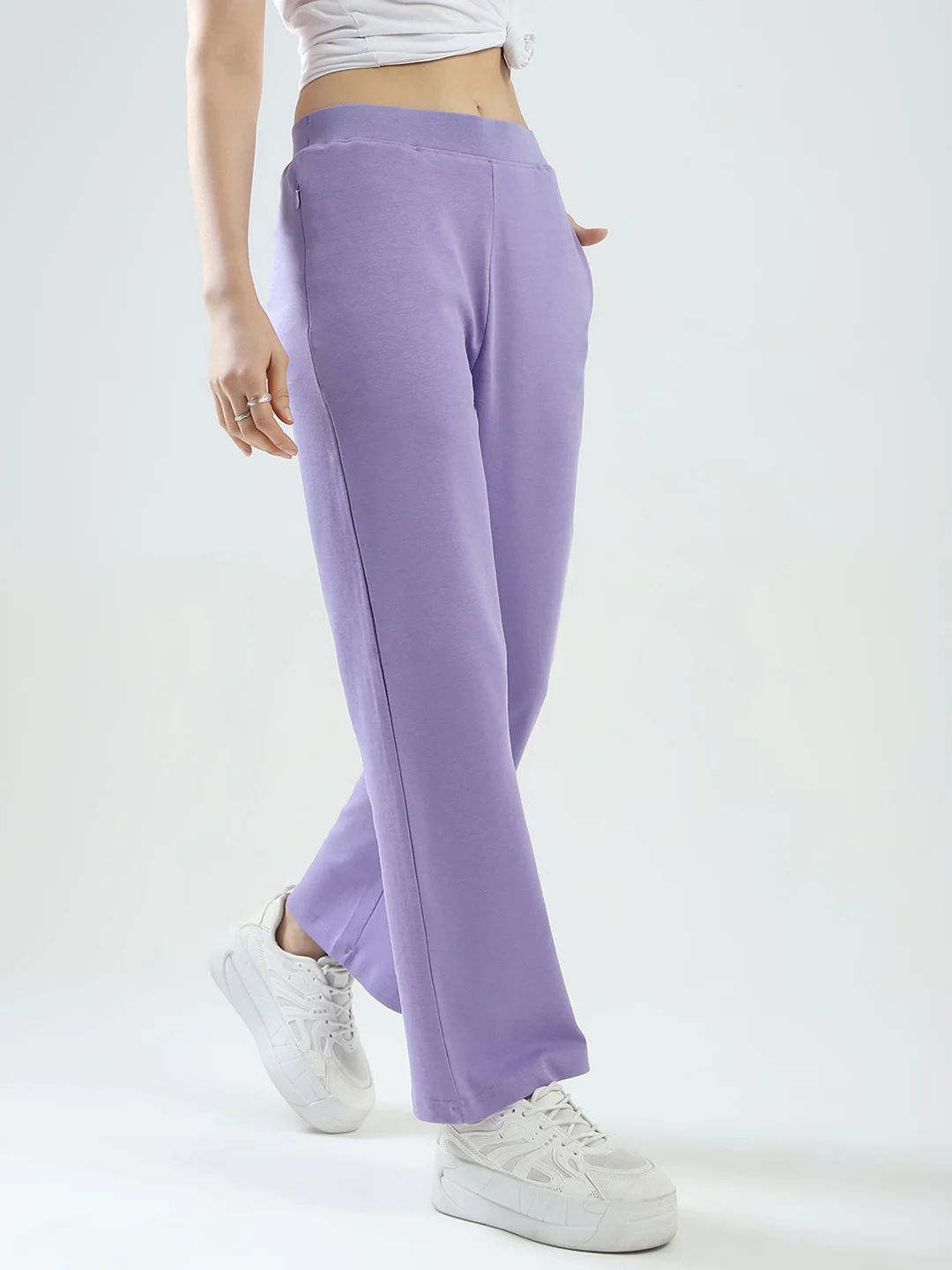 Rock.it Women Purple Solid Regular Fit Lower - Image 2