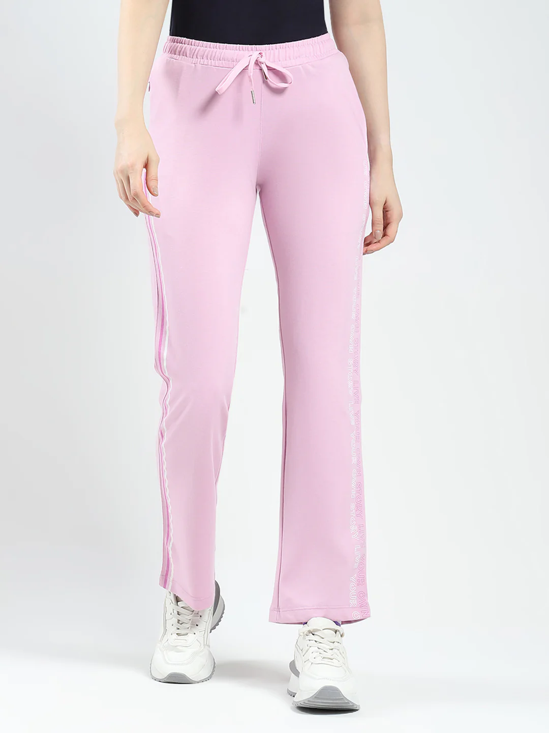 Women Purple Solid Regular Fit Lower - Image 3