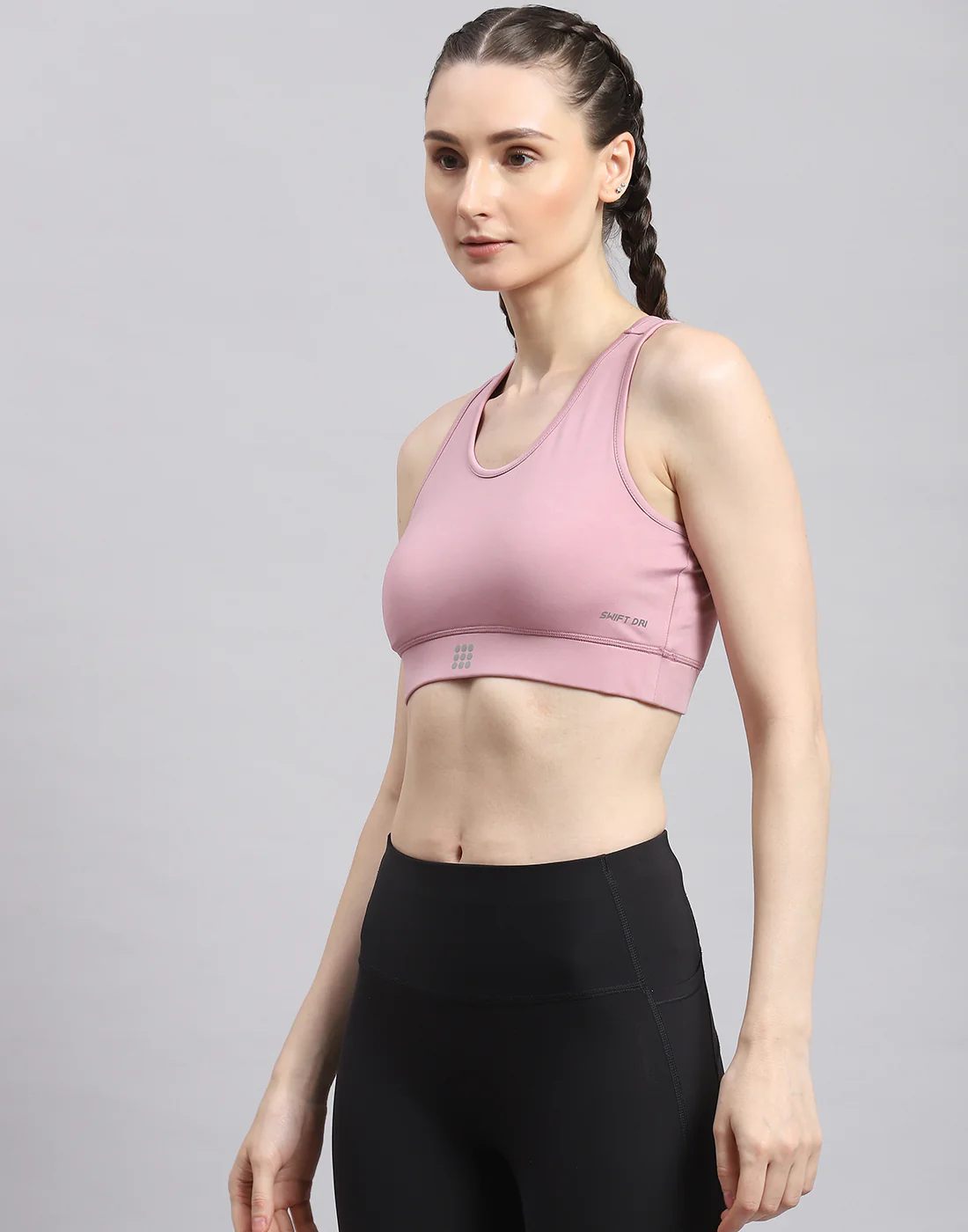 Rock.it Women Purple Solid Sports Bra - Image 3