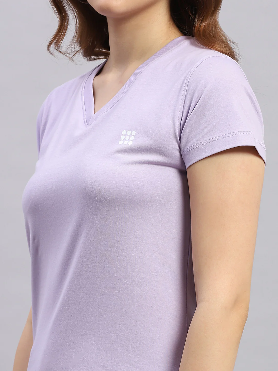 Rock.it Women Purple Solid V Neck Half Sleeve Top - Image 6