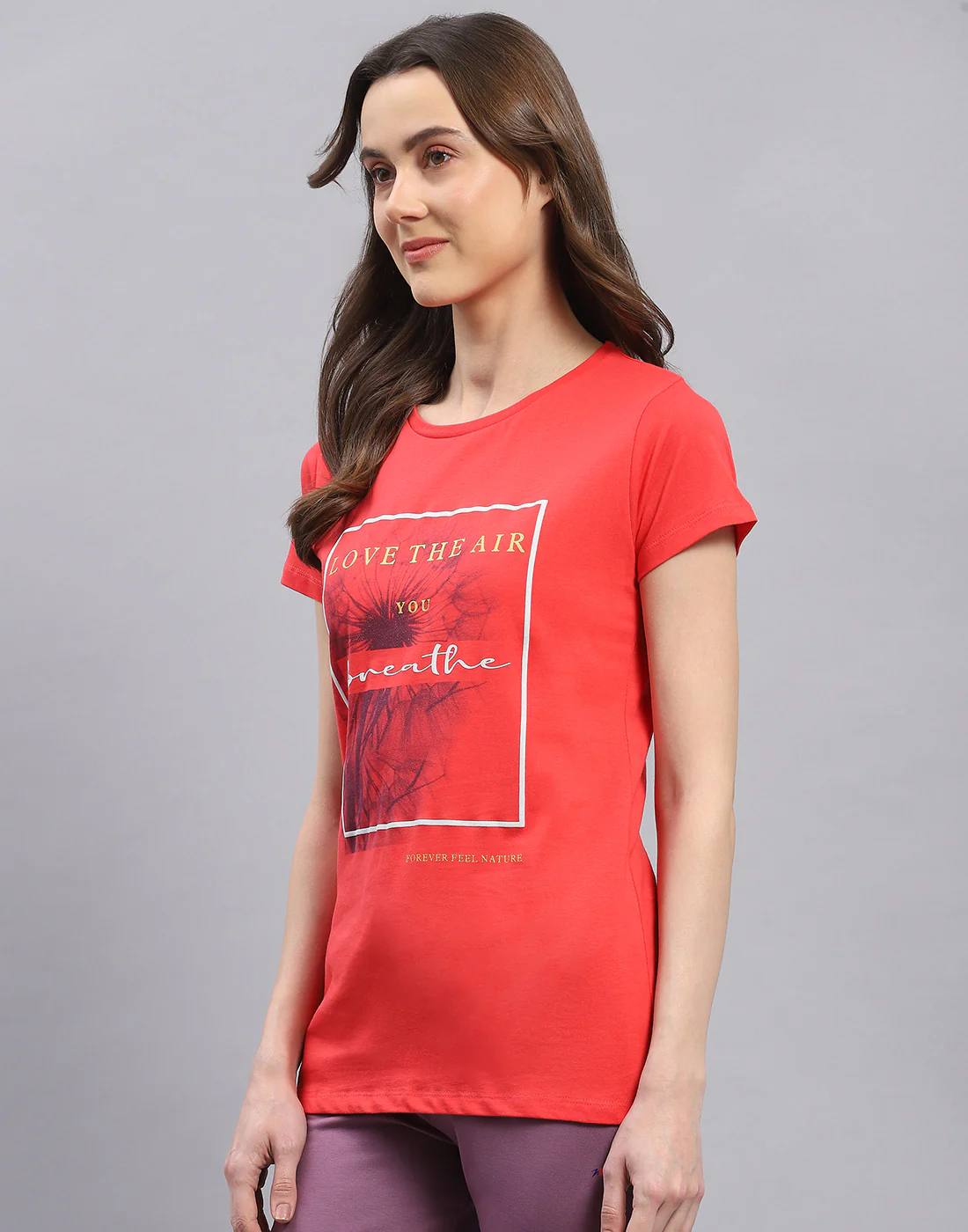 Women Red & Yellow Printed Round Neck Half Sleeve Top 2 Pc Set - Image 4