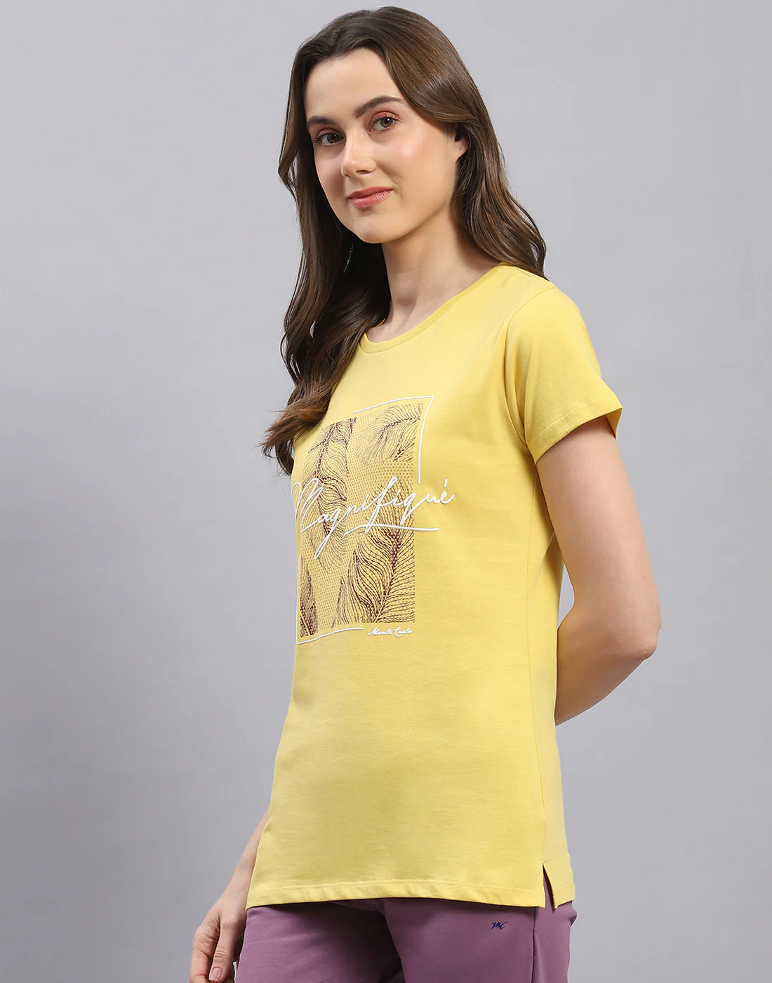 Women Red & Yellow Printed Round Neck Half Sleeve Top 2 Pc Set - Image 9