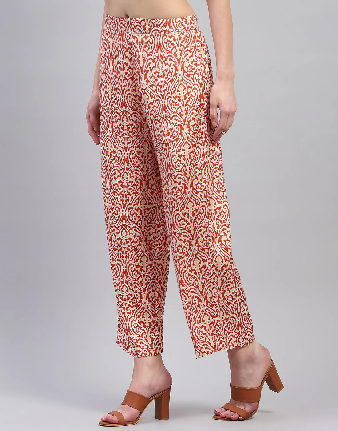 Women Rust Printed Round Neck Half Sleeve Combo 3Pc Set - Image 9